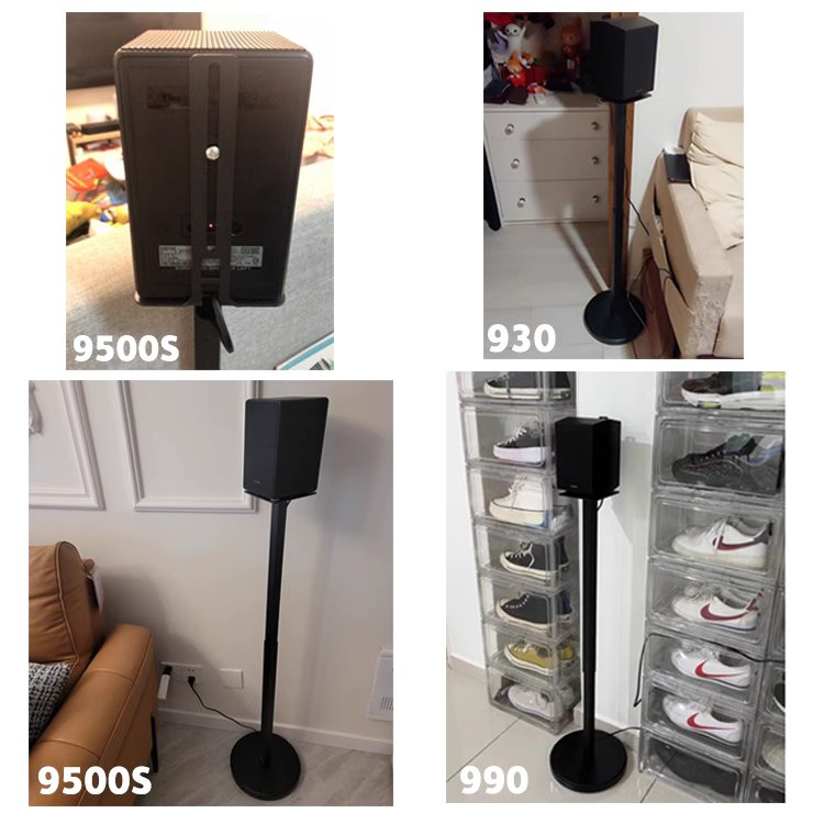ขาตั้งลำโพง samsung Q990D Q990C Q930 9500S สูง 75-120cm ปรับระดับได้ซ่อนไฟสายได้