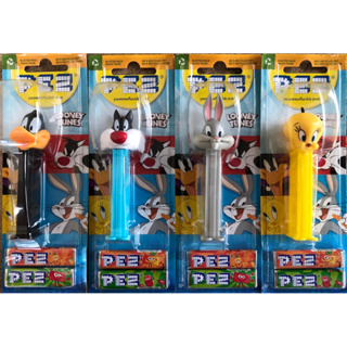 เพซ PEZ ลูกอมรสผลไม้ พร้อมแท่งการ์ตูนลาย Looney Tunes