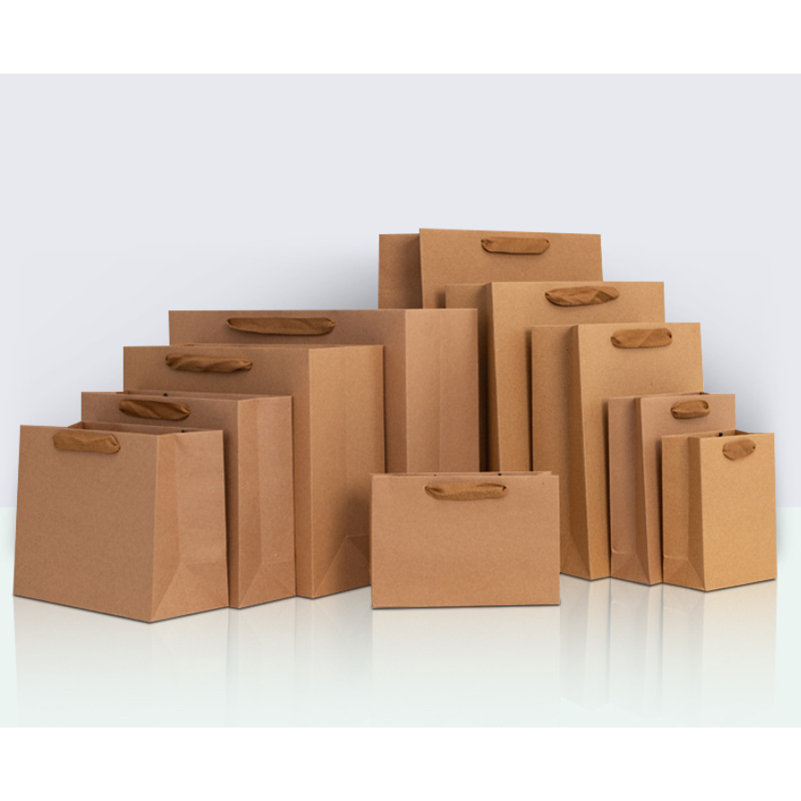 ⚡พร้อมส่ง⚡8H ถุงกระดาษคราฟท์ หูหิ้ว ถุงใส่เสื้อผ้า  สินค้าโกดังไทย สีนำ้ตาล - รูปที่ 4