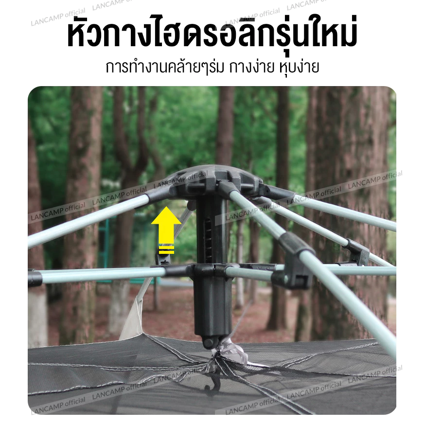 เต็นท์สนาม กางอัตโนมัติ ขนาด 3-4 คน และ 5-8 คน 2 ประตู 4 หน้าต่าง thumbnail 5