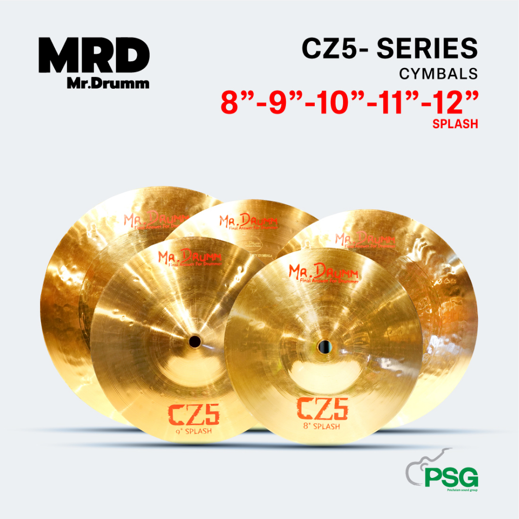 MR.DRUMM : CYMBALS CZ5- SERIES 8”-9”-10"-11”-12” SPLASH