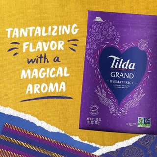 ทิลด้า ข้าวบาสมาติ พันธุ์เม็ดใหญ่ยาว 5 กก. - Basmati Rice Grand 5kg Tilda brand