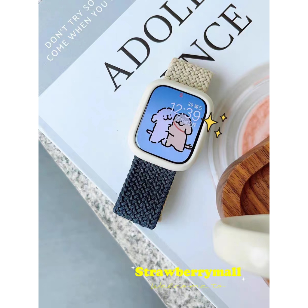 2สี สายยืดเเท้ SW สายนาฬิกา watch ultra10 9 8 7 6 5 4 3 สายนาฬิกา smart watch ปรับง่าย สาย41/44/45/4