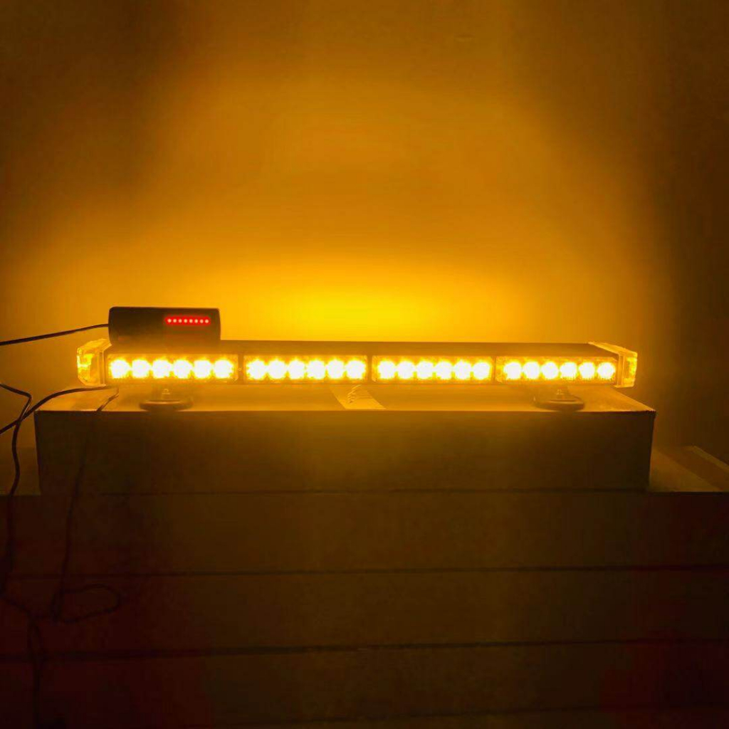 ไฟไซเรน 316-4 ติดหลังคา 4 ท่อน 4 หน้า หลอดไฟ LED ความยาว 67 CM 12v-24v(สีเหลือง) (แดง) (แดง-น้ำเงิน) - รูปที่ 3