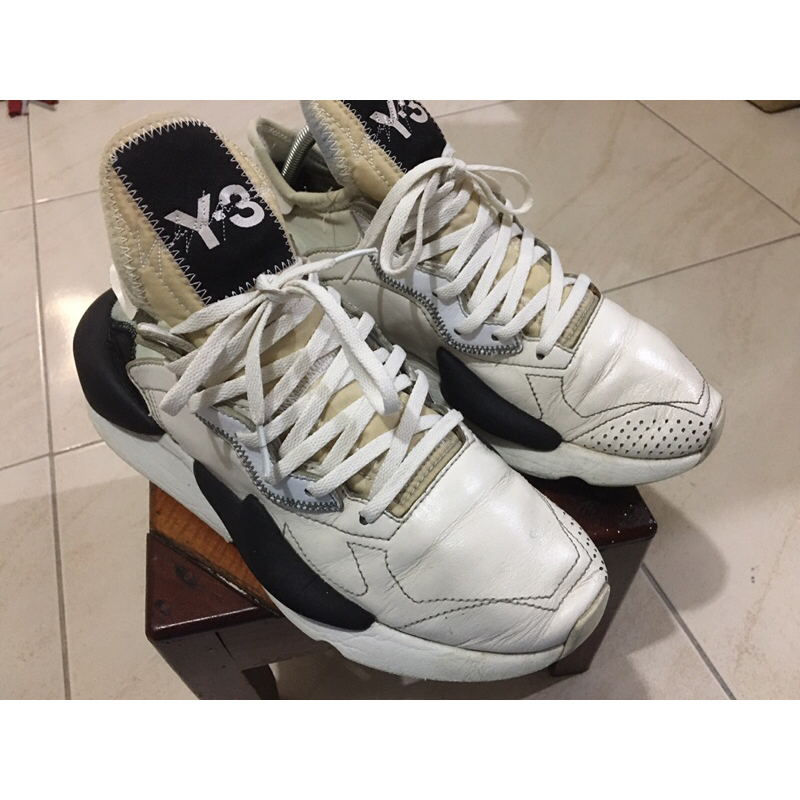 Adidas Y3 Kaiwa White Black, 40.5, 25.5cm มือสองของแท้