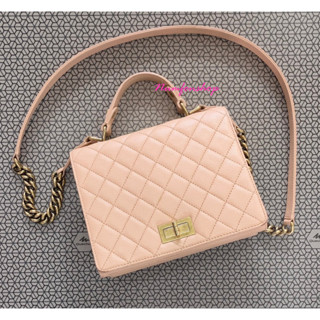 Chanel Beige Rita Calfskin Bag สภาพใช้งาน