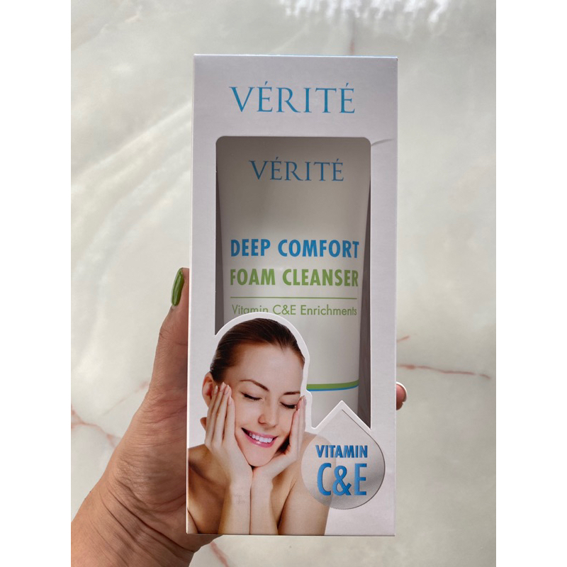 ถูกที่สุด!!!โฟมล้างหน้าเวอริเต้  Verite Deep Comfort Foam Cleanser 120g