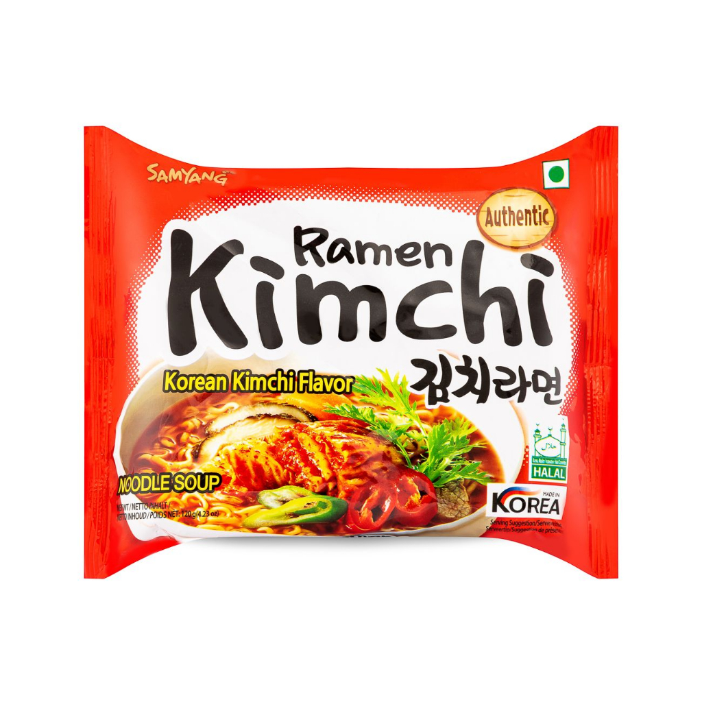 Samyang Kimchi Ramen ซัมยัง บะหมี่กึ่งสำเร็จรูปรสกิมจิ บะหมี่เกาหลี มาม่าเกาหลี