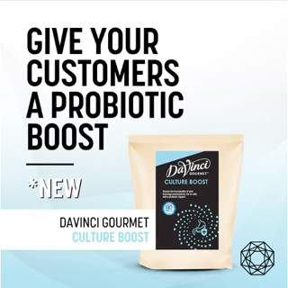 [บ้านกาแฟ] Davinci Gourmet Culture Boost Powder ดาวินชี่ ผงทำเครื่องดื่มช่วยระบบการย่อยและขับถ่าย 500g.