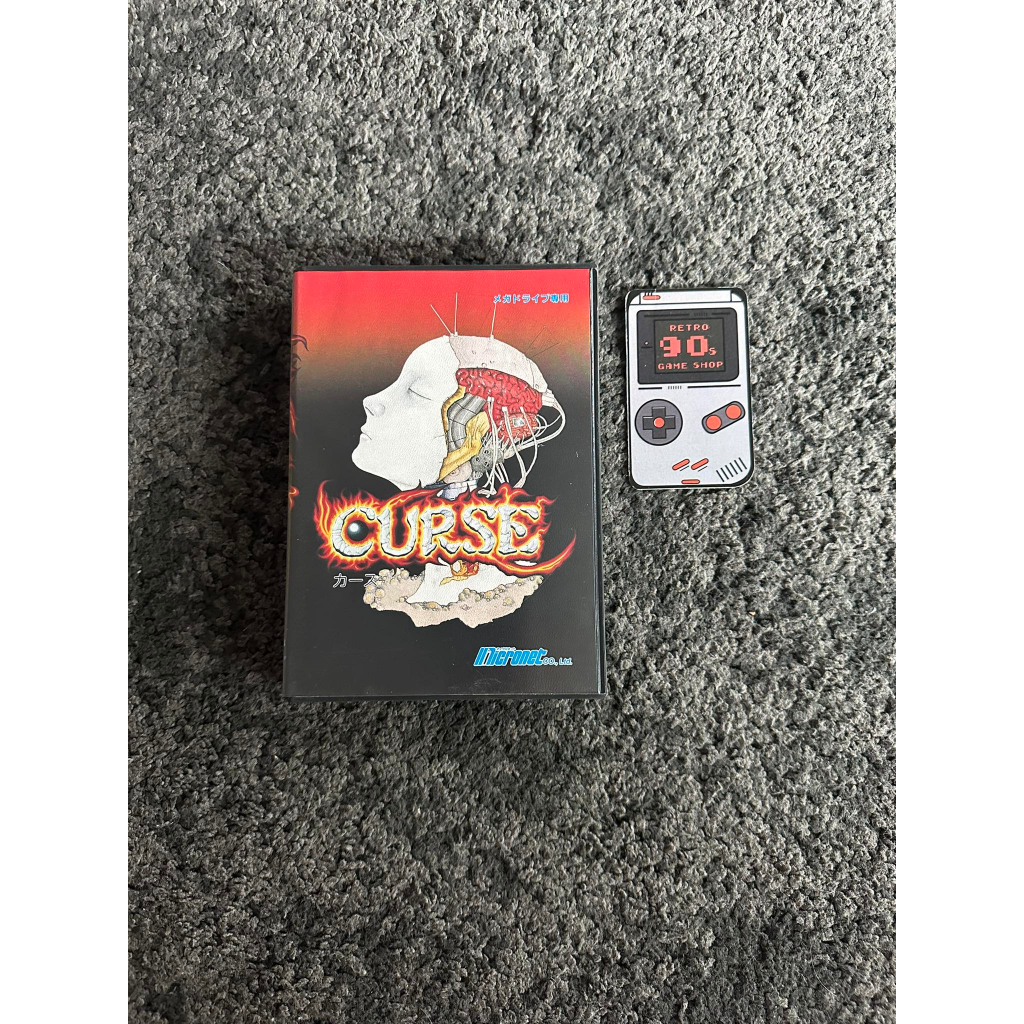 Sega Cartridge Megadrive 16 Bit Curse Boxed / Japan