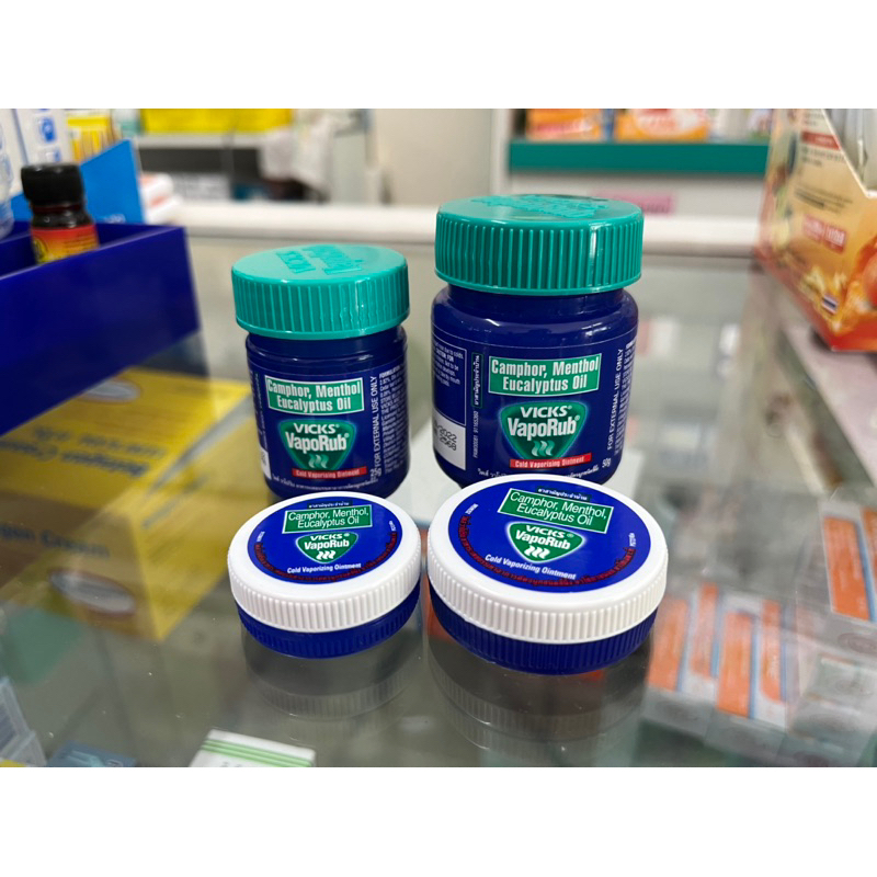 VICKS VAPORUB วิคส์ วาโปรับ ยาทาระเหยบรรเทาอาการคัดจมูกชนิดขี้ผึ้ง