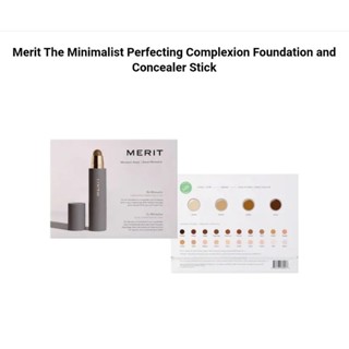 MERIT The Minimalist Perfecting Complexion Foundation and Concealer Stick  tester
