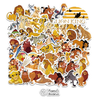 ʕ •ᴥ•ʔ ✿ พร้อมส่ง : สติ๊กเกอร์กันน้ำลายเดอะไลอ้อนคิง | The Lion King Waterproof Decoration Sticker Set.