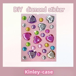 🎀สติ๊กเกอร์เพชร🎀diamond sticker ติดหลังเคสโทรศัพท์ได้ blingbling