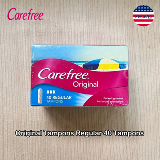 Carefree® Original Tampons Regular 40 Tampons ผ้าอนามัย แบบสอด