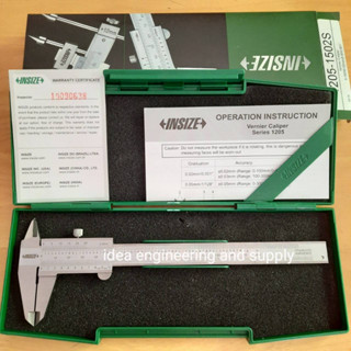 เวอร์เนีย 6" ความละเอียด 0.02mm Vernier Calipers 0-150mm/0-6" INSIZE 1205-1502S อินไซส์ คาร์ลิปเปอร์ 6 นิ้ว