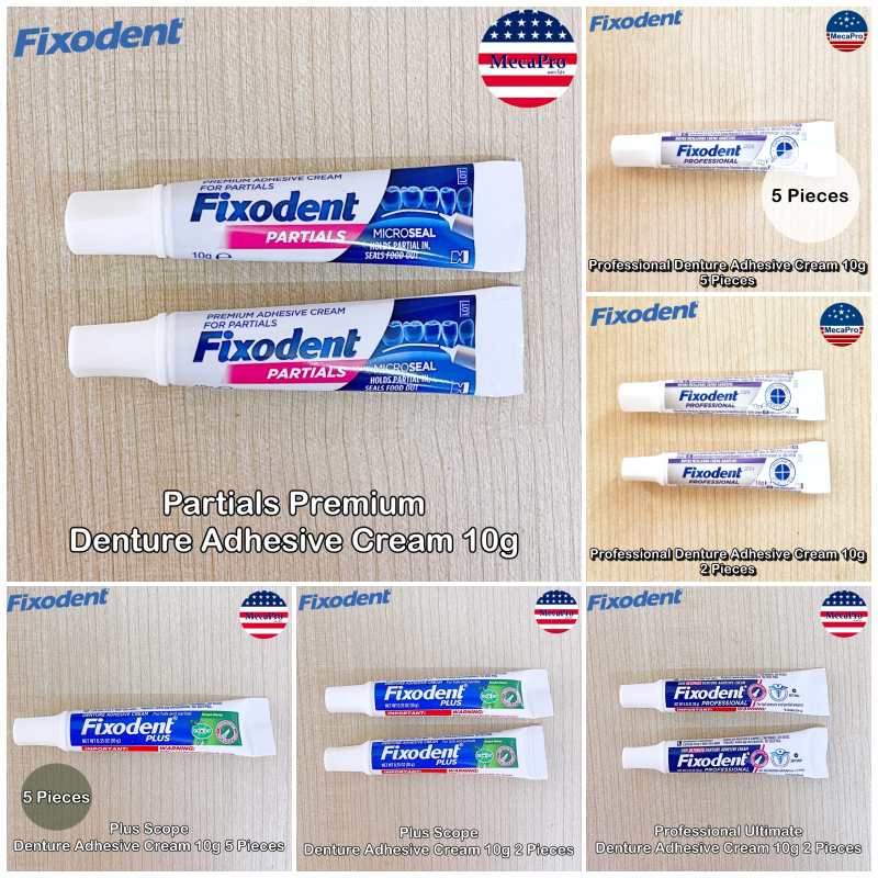 Fixodent® Denture Adhesive Cream 10g ฟิกโซเดนท์ ครีมติดฟันปลอม