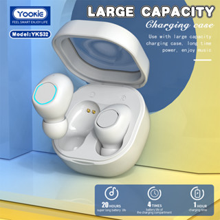 Yookie-YKS32 หูฟังไร้สาย หูฟังบลูทูธ TWS 5.3 True Wireless Stereo Headphones Earphone Earbuds with Charging Case