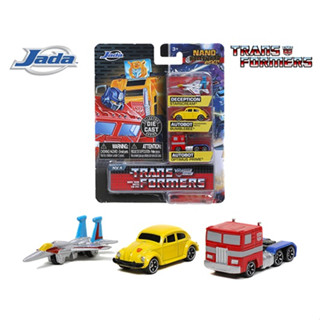 JADA TOYS : TRANSFOMERS NANO HOLLYWOOD RIDERS SERIES : 1/65 DIECAST G1 CLASSIC SET สินค้าใหม่ มือ 1 ของแท้ 100%