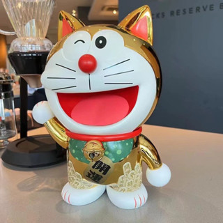 โมเดล โดเรม่อน แมวกวักสีทอง Doraemon - Dora Maneki Neko - Fortune Doraemon