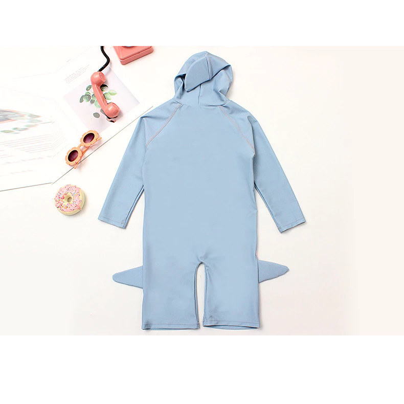 jqk ชุดว่ายน้ำเด็กผู้ชาย ลายฉลามบุก น่ารักๆ (สีฟ้า) รุ่น 0728 thumbnail 5