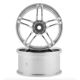 Mikuni AVS Model T5 5-Split Spoke Drift Wheels (Matte Silver) (4pcs) DW-1425MS/DW-1427MS