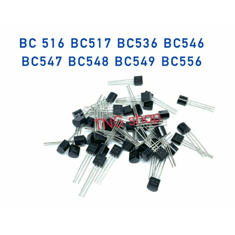 ราคาแพ็ค10ตัว ทรานซิสเตอร์ TO92 BC516 BC517 BC546 BC547 BC548 BC549 BC550 BC556 สินค้าพร้อมส่ง