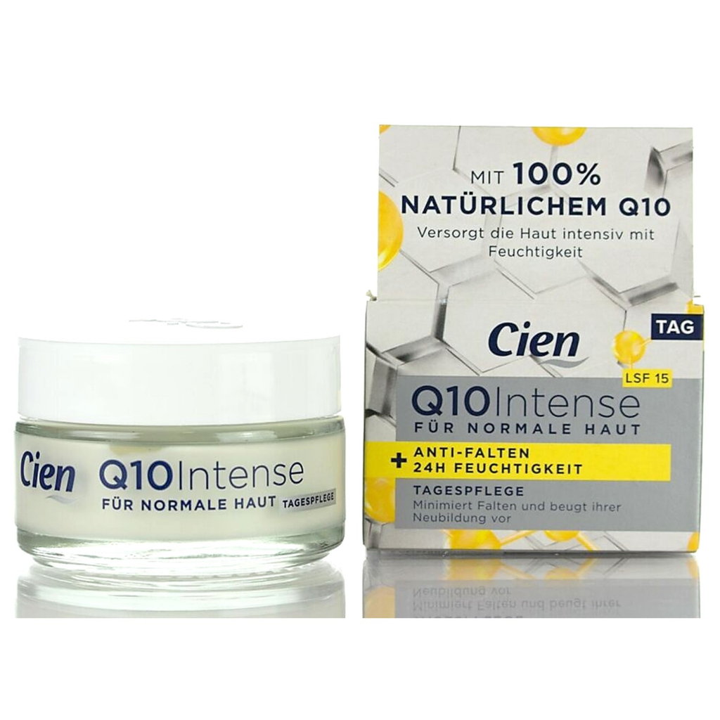 Cien Face Care Day face cream Q10 Intensive 50ml ครีมบำรุงผิวหน้าตอนกลางวันสูตรพิเศษจากเยอรมันนีสินค้านำเข้าของแท้พร้อมส