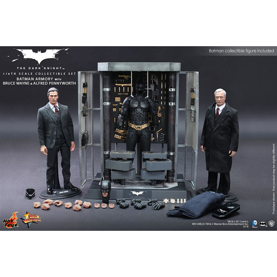 Hot Toys MMS236 Batman Armory with Bruce Wayne &amp; Alfred มือสองสภาพดี **ของพร้อมส่ง**