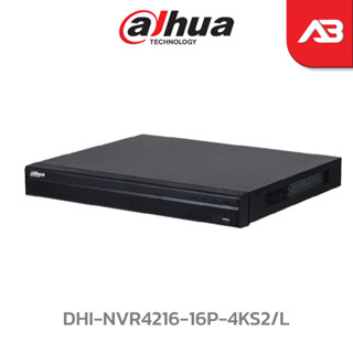 DAHUA เครื่องบันทึก POE 8 ล้านพิกเซล (4K) 16 ช่อง รุ่น DHI-NVR4216-16P-4KS2/L (ICT SPEC ปี 64)