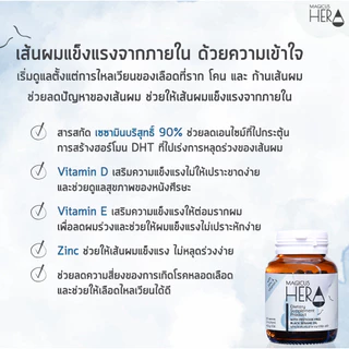 [แพ็ค 2 กระปุก] Magicus Hera(มาจิคัส เฮร่า) เพื่อผู้มีปัญหาผมร่วง ผมบาง ศีรษะล้าน