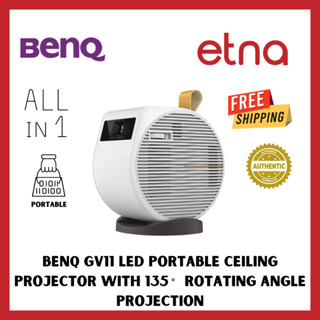 BenQ GV11 LED Portable Ceiling Projector with 135˚ Rotating Angle Projection