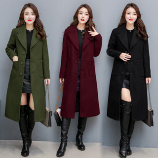 🔥750🔥พร้อมส่ง ส่งไว ทันใจ ร้านคนไทยค่ะ❤️Trench coat โค้ทยาว โค้ทยาวไซส์ใหญ่ โค้ทใส่เที่ยว โค้ทแต่งเข็มขัด โค้ทยุโรป