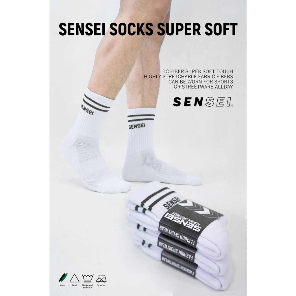 ถุงเท้าSENSEI ด้ายTK รุ่น4 มี 2สี นุ่มมาก พร้อมส่ง