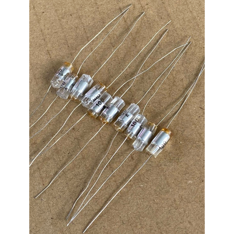 (แพ็ค10ชิ้น) C 100PF 100V (101PF=100PF) C100PF100V โพลีสไตรีน ค่า+-10% คาปาซิเตอร์ ของดีญี่ปุ่น-คุณภาพเต็ม100% 100PF