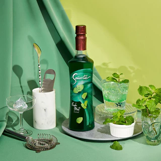 (1 ขวด) Fresh Mint ไซรัปมิ้นท์ Syrup Senorita - เซนญอริตา น้ำเชื่อมแต่งกลิ่นเฟรชมิ้นท์ 750ml.