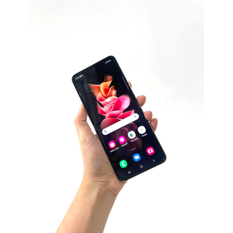 [ส่งไวทันใจ]Samsung Z Flip 3 5G สีครีม 8/128GB   (อิมี่: 7331) ( โทรศัพท์มือสอง ศูนย์ไทยแท้ )