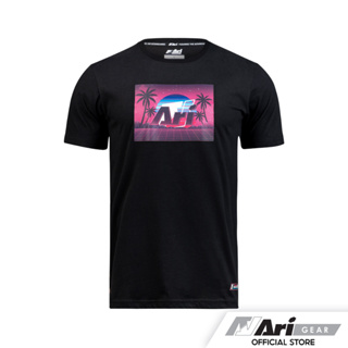 ARI RETRO CYBER LIFESTYLE TEE - BLACK/PURPLE/WHITE เสื้อยืด อาริ ไซเบอร์ สีดำ