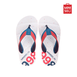 MINISO รองเท้าแตะ รองเท้าเด็ก Sports Style Childrens Flip Flops