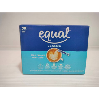 นํ้าตาลแบบซอง ตรา equal classic กล่อง 25g