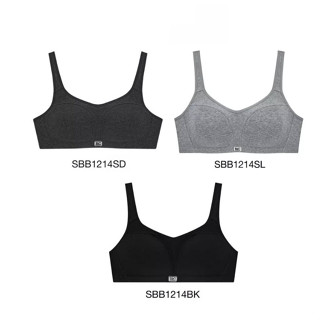 เสื้อชั้นใน ซาบีน่า Sabina Sport Bra รุ่น Sbn Sport รุ่น Sbn Sport รหัส SBB1214 สีเทาเข้ม / เทาอ่อน / ดำ