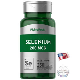 SELENIUM 200 MCG 250 เม็ด TABLES ซีลีเนียม Vegetarian Pipingrock