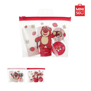 MINISO ขวดสเปรย์ ขวดปั้ม ขวดแบ่งพกพา ชุดขวดแบ่ง สำหรับเดินทาง Travel Kit Lotso Collection จำนวน 4 ชิ้น