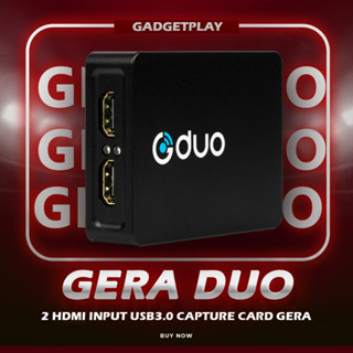 [กรุงเทพฯ ด่วน 1 ชั่วโมง] Gera DUO กล่องไลฟ์ 2 HDMI USB3.0 Video Capture Card 1080P (ประกันศูนย์)