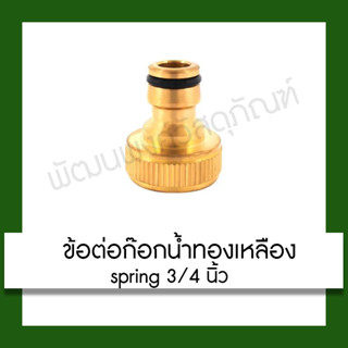 ข้อต่อก๊อกน้ำทองเหลือง SPRING 3/4 นิ้ว