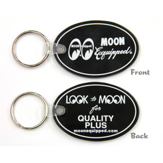 F.B.D MOON Equipped Oval Rubber Key Ring [MKR119BK]พวงกุญแจ