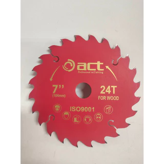 ACT ใบเลื่อยวงเดือนคาร์ไบท์ 7นิ้ว สำหรับตัดไม้ 24T 30T 40T 60T