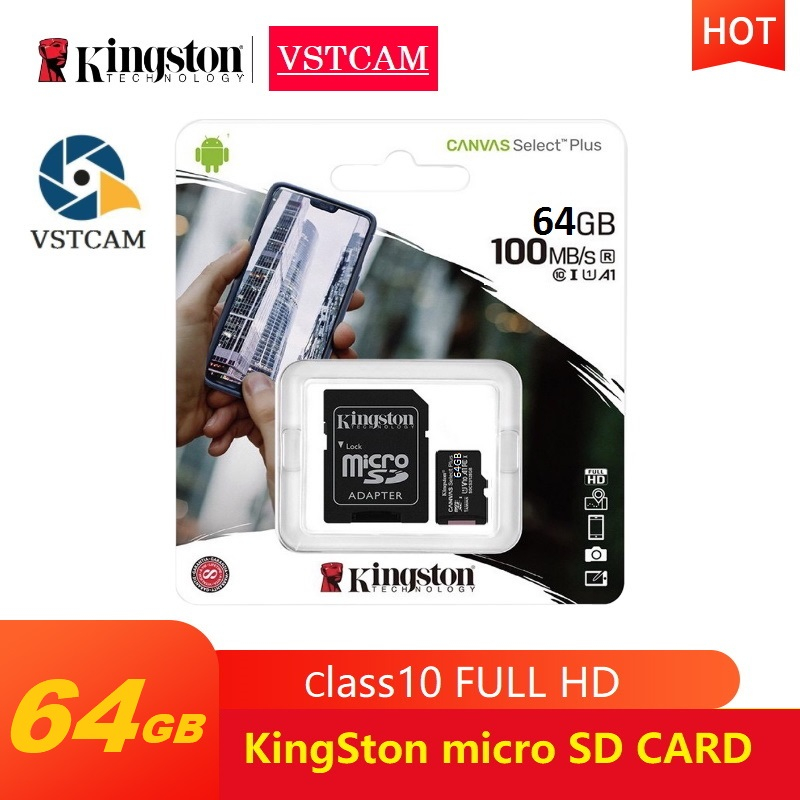 ของแท้ประกันศุนย์KINGSTON MICRO SD CARD 64GB Class 10