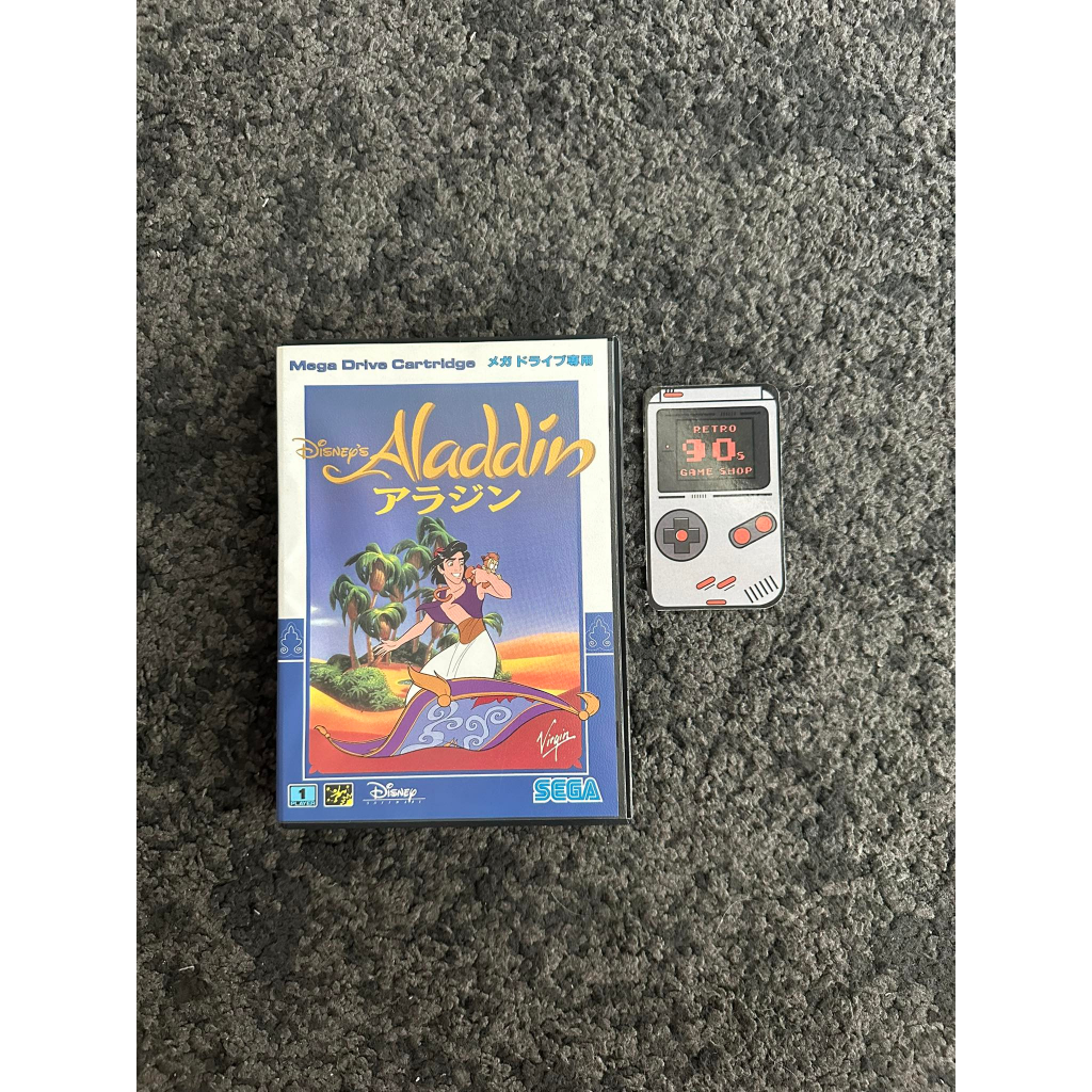 Sega Cartridge  Megadrive 16 Bit  Aladdin Boxed / Japan