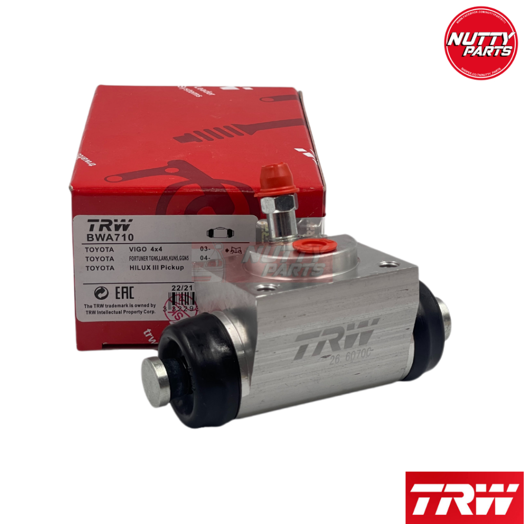 TRW กระบอกเบรคหลัง TOYOTA VIGO REVO 2WD PRERUNNER ยกสูง 4WD , FURTUNER ขนาด 7/8 กระบอกเบรค รีโว้ วีโ